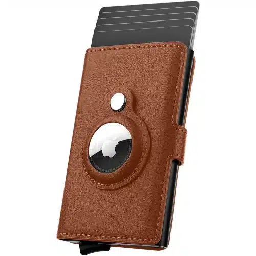 COTEetCi Airtag Wallet Leather RFID PU Card Holder