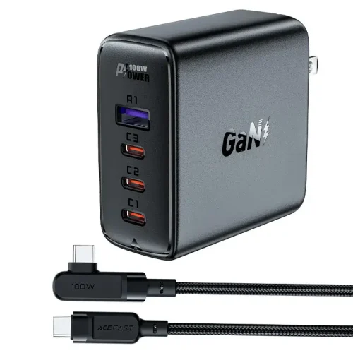 ACEFAST A39 PD 100W GaN Wall Charger with Cable