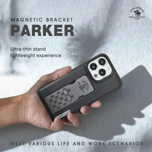 Santa Barbara Parker Series Leather Strap Case for iPhone 14 Pro 14 Pro Max
