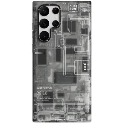 Youngkit Futuristic Circuit Case for Samsung S23 Ultra