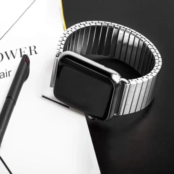 Premium Elastic Stainless Steel Strap for Apple Watch